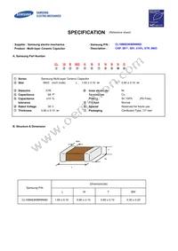 CL10B683KB8NNND Datasheet Cover