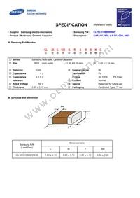 CL10C010BB8NNNC Datasheet Cover