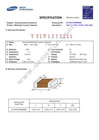 CL10C010CB8NNNC Datasheet Cover