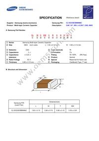 CL10C030CB8NNNC Datasheet Cover