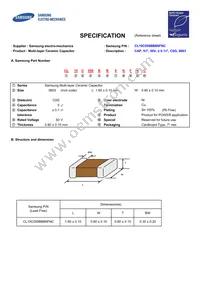 CL10C050BB8NFNC Datasheet Cover