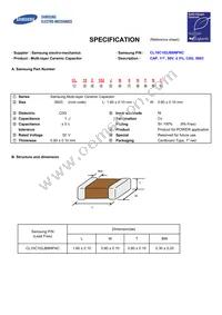 CL10C102JB8NFNC Datasheet Cover