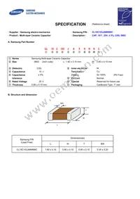 CL10C103JA8NNNC Datasheet Cover