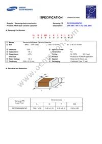 CL10C680JB8NFNC Datasheet Cover