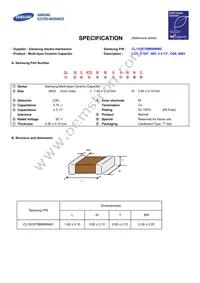 CL10CR75BB8NNNC Datasheet Cover