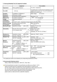 CL10F333ZB8NNNC Datasheet Page 2