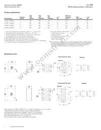 CL1208-3-100TR-R Datasheet Page 2