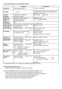 CL21A106KOQNNNE Datasheet Page 2