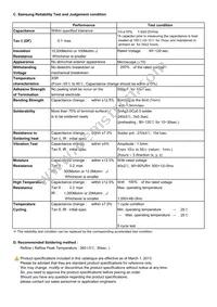 CL21A475KLCLQNC Datasheet Page 2