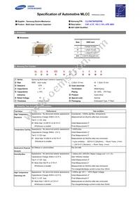 CL21B475KPQVPNE Datasheet Cover