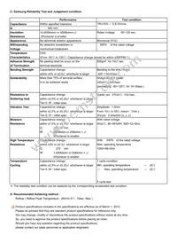 CL21C070CBANNNC Datasheet Page 2