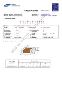 CL21C080CBANNNC Datasheet Cover