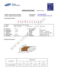 CL31B103KHFSFNE Datasheet Cover