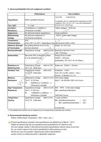 CL31B225KCHSNNE Datasheet Page 2