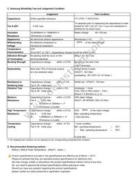 CL31B225KOHNNNE Datasheet Page 2