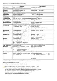 CL31C0R5CBCNNND Datasheet Page 2