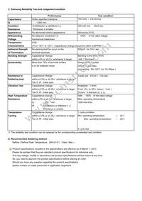 CL31C330JJHNNNE Datasheet Page 2