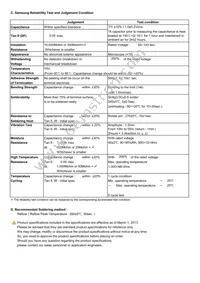 CL31F334ZBCNNNC Datasheet Page 2