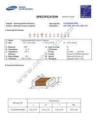 CL32A226KAJNFNE Datasheet Cover