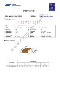 CL32B475KBUYNNE Datasheet Cover