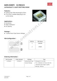CL7001C3 Datasheet Cover