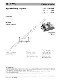 CLA100PD1200NA Datasheet Cover