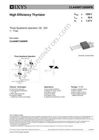 CLA40MT1200NPB Datasheet Cover