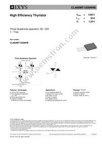 CLA60MT1200NHB Datasheet Cover