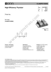 CLA60PD1200NA Datasheet Cover