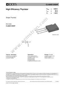 CLA80E1200HF Datasheet Cover