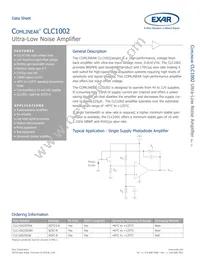 CLC1002IST6 Datasheet Cover