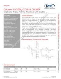 CLC1014IST5 Datasheet Cover