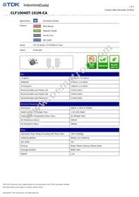 CLF10040T-101M-CA Datasheet Cover