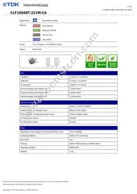 CLF10040T-221M-CA Datasheet Cover