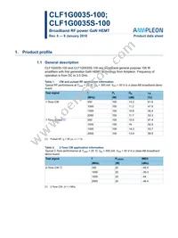 CLF1G0035S-100 Datasheet Cover