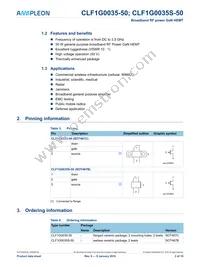 CLF1G0035S-50 Datasheet Page 2