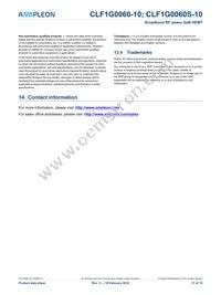 CLF1G0060S-10U Datasheet Page 17