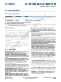 CLF1G0060S-30U Datasheet Page 17