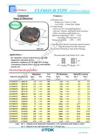 CLF6045T-331M-D Datasheet Cover