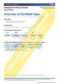 CLF6045T-470M Datasheet Page 3