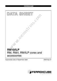 CLI/P-RM10/I Datasheet Cover