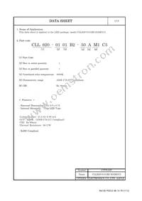 CLL620-0101B2-50AM1C5 Datasheet Page 2