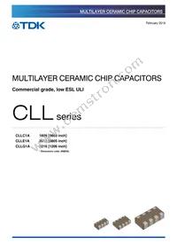 CLLC1AX7S0G334M050AC Datasheet Cover
