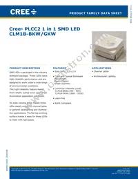 CLM1B-BKW-CTBUA453 Datasheet Cover