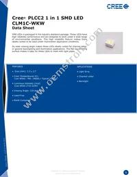 CLM1C-WKW-CVAXA153 Datasheet Cover