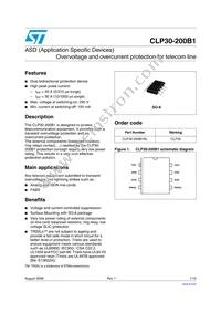CLP30-200B1RL Datasheet Cover
