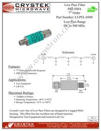 CLPFL-0500 Datasheet Cover