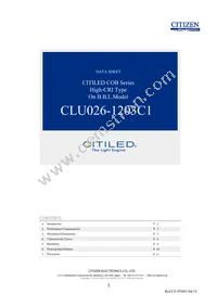 CLU026-1203C1-403H5G3 Datasheet Cover