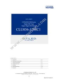 CLU036-1208C1-403H7G5 Datasheet Cover