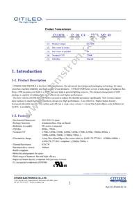 CLU038-1208C4-653M2K1 Datasheet Page 2